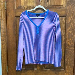 J.Crew- ribbed long sleeved tee -Size L